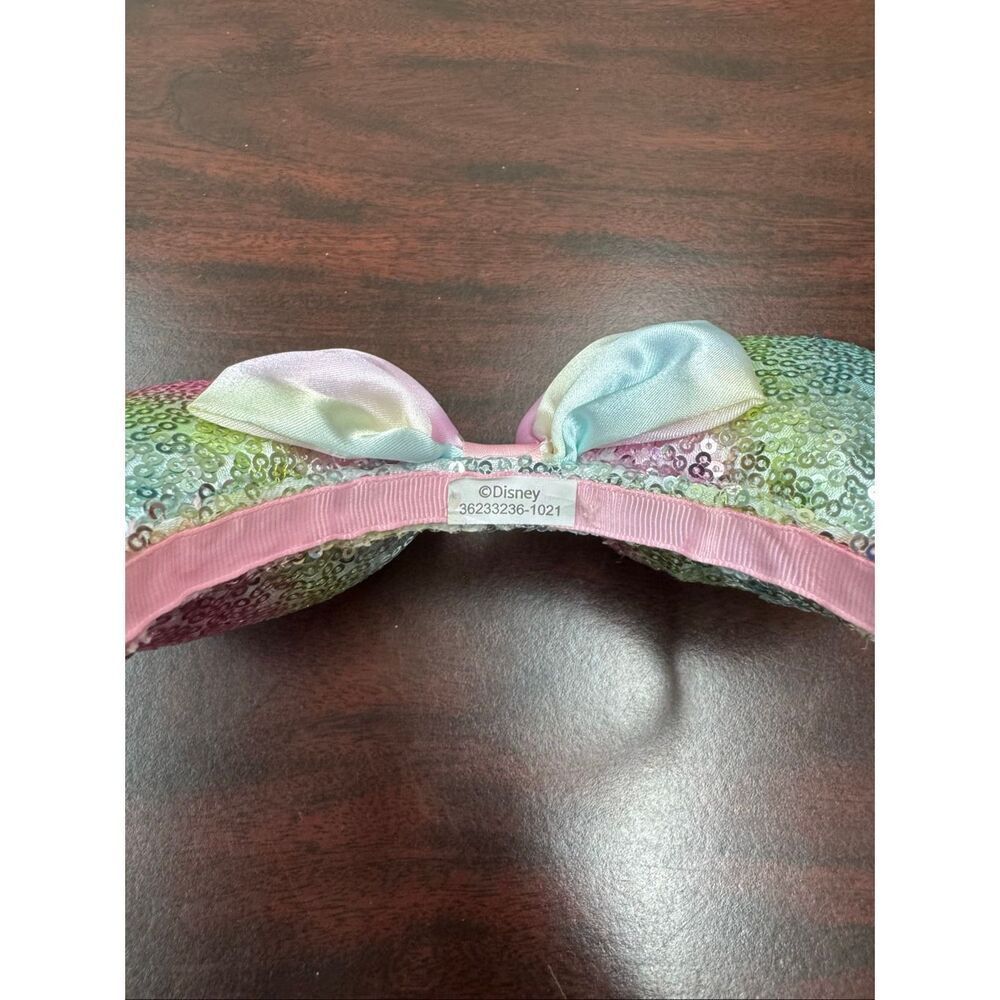 Disney Kids Minnie Mouse Pastel Sequin Ears Headband - Picture 3 of 3